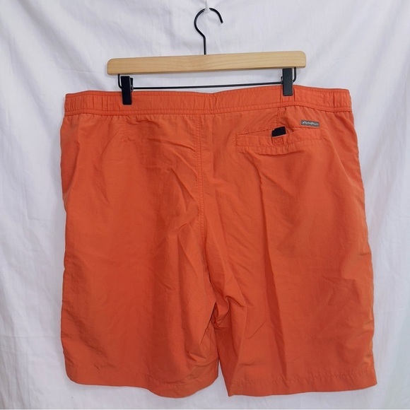 Men's Eddie Bauer Orange Mesh Liner Nylon Swim Trunks size XL - Picture 5 of 5